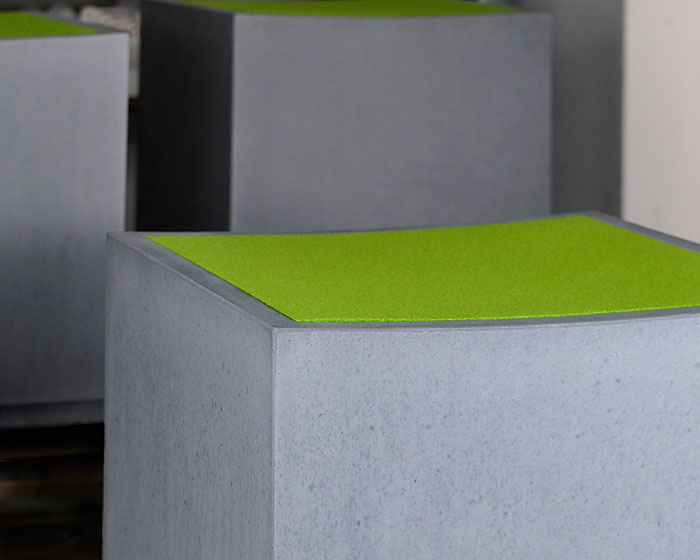 OGGI-Beton: Brandschutzmöbel, Sitzwürfel ANCONA